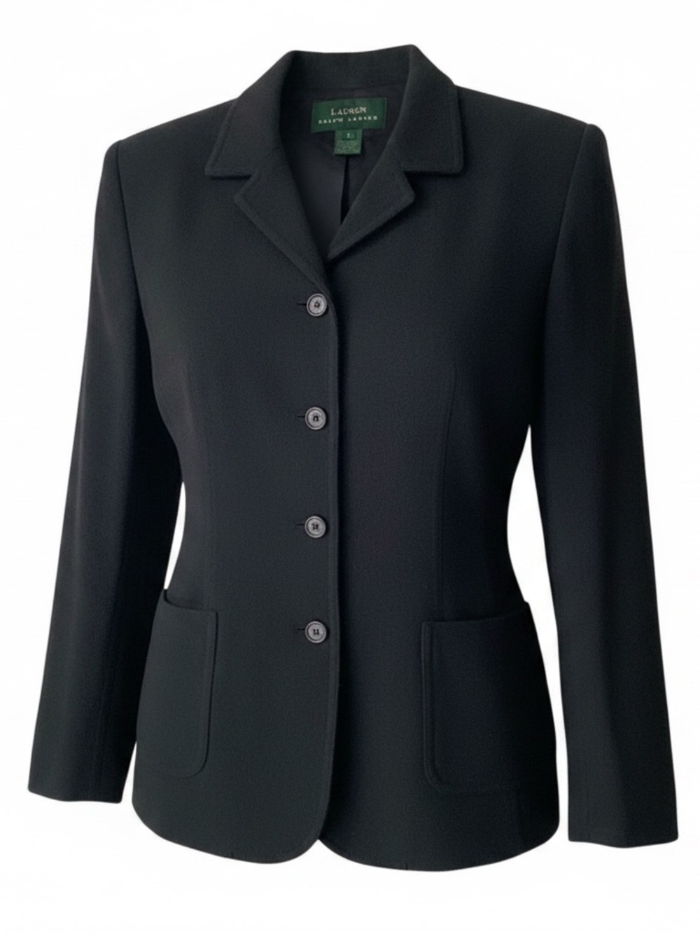 LAUREN RALPH LAUREN Wool Angora Blend Blazer Charcoal Gray Size 8
